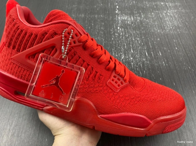 Cheap Husky Jordan AQ3559-600 4 Flyknit Retro Red 0814